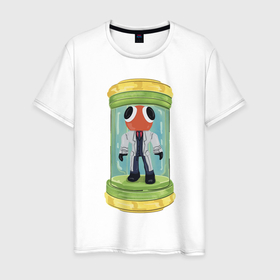 Мужская футболка хлопок с принтом Rainbow friends   Рэд в Белгороде, 100% хлопок | прямой крой, круглый вырез горловины, длина до линии бедер, слегка спущенное плечо. | 