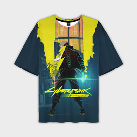 Мужская футболка OVERSIZE 3D с принтом Cyberpunk  Edgerunners в Кировске,  |  | 