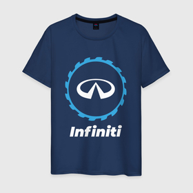 Мужская футболка хлопок с принтом Infiniti в стиле Top Gear в Петрозаводске, 100% хлопок | прямой крой, круглый вырез горловины, длина до линии бедер, слегка спущенное плечо. | 