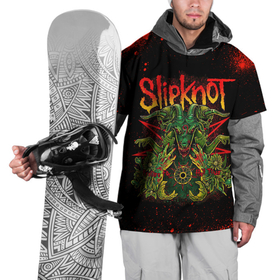 Накидка на куртку 3D с принтом Slipknot satan в Новосибирске, 100% полиэстер |  | 