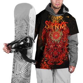 Накидка на куртку 3D с принтом Slipknot   red monster в Новосибирске, 100% полиэстер |  | 