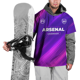 Накидка на куртку 3D с принтом Arsenal legendary sport grunge в Екатеринбурге, 100% полиэстер |  | 