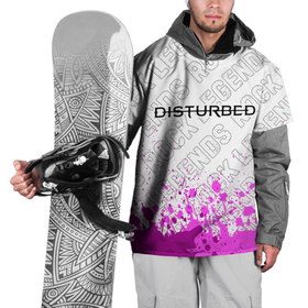 Накидка на куртку 3D с принтом Disturbed rock legends: символ сверху , 100% полиэстер |  | 