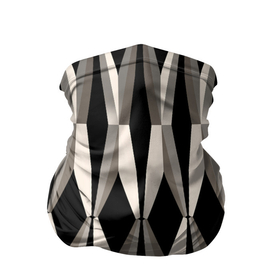 Бандана-труба 3D с принтом Черно белая симметрия из робов в Санкт-Петербурге, 100% полиэстер, ткань с особыми свойствами — Activecool | плотность 150‒180 г/м2; хорошо тянется, но сохраняет форму | 