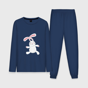 Мужская пижама хлопок (с лонгсливом) с принтом Happy   Bunny в Курске,  |  | 