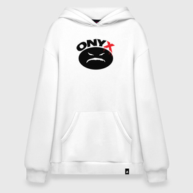 Худи SuperOversize хлопок с принтом Onyx logo black в Екатеринбурге, 70% хлопок, 30% полиэстер, мягкий начес внутри | карман-кенгуру, эластичная резинка на манжетах и по нижней кромке, двухслойный капюшон
 | 