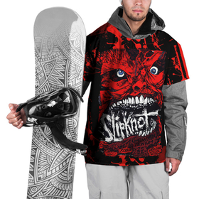 Накидка на куртку 3D с принтом Slipknot red blood , 100% полиэстер |  | Тематика изображения на принте: 