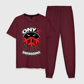 Мужская пижама хлопок с принтом Onyx   snowgoons в Курске, 100% хлопок | брюки и футболка прямого кроя, без карманов, на брюках мягкая резинка на поясе и по низу штанин
 | 