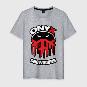 Мужская футболка хлопок с принтом Onyx   snowgoons в Санкт-Петербурге, 100% хлопок | прямой крой, круглый вырез горловины, длина до линии бедер, слегка спущенное плечо. | 