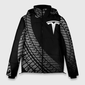 Мужская зимняя куртка 3D с принтом Tesla tire tracks в Кировске, верх — 100% полиэстер; подкладка — 100% полиэстер; утеплитель — 100% полиэстер | длина ниже бедра, свободный силуэт Оверсайз. Есть воротник-стойка, отстегивающийся капюшон и ветрозащитная планка. 

Боковые карманы с листочкой на кнопках и внутренний карман на молнии. | 