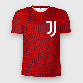Мужская футболка 3D Slim с принтом Juventus отпечатки в Екатеринбурге, 100% полиэстер с улучшенными характеристиками | приталенный силуэт, круглая горловина, широкие плечи, сужается к линии бедра | 
