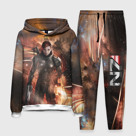 Мужской костюм 3D (с толстовкой) с принтом Mass Effect N7   Jane Shepard в Санкт-Петербурге,  |  | 
