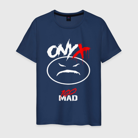 Мужская футболка хлопок с принтом 100 Mad   Onyx в Новосибирске, 100% хлопок | прямой крой, круглый вырез горловины, длина до линии бедер, слегка спущенное плечо. | Тематика изображения на принте: 