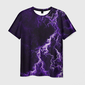 Мужская футболка 3D с принтом Темные грозовые облака в Белгороде, 100% полиэфир | прямой крой, круглый вырез горловины, длина до линии бедер | 
