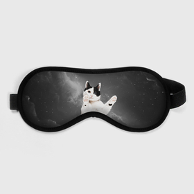 Маска для сна 3D с принтом Взгляд снизу кот на фоне звезд в Курске, внешний слой — 100% полиэфир, внутренний слой — 100% хлопок, между ними — поролон |  | 