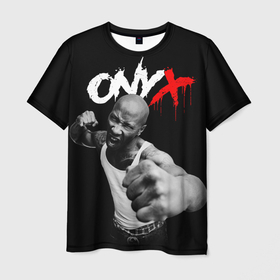 Мужская футболка 3D с принтом Onyx    Fredro Starr в Кировске, 100% полиэфир | прямой крой, круглый вырез горловины, длина до линии бедер | Тематика изображения на принте: 