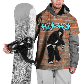 Накидка на куртку 3D с принтом Хип хоп рэпер в Екатеринбурге, 100% полиэстер |  | 