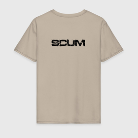 Мужская футболка хлопок с принтом Scum логотип игры в Кировске, 100% хлопок | прямой крой, круглый вырез горловины, длина до линии бедер, слегка спущенное плечо. | Тематика изображения на принте: 
