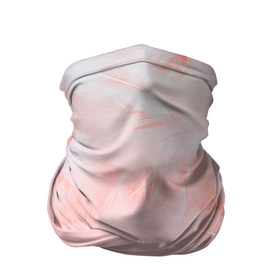 Бандана-труба 3D с принтом Aesthetic visual art pink feathers в Кировске, 100% полиэстер, ткань с особыми свойствами — Activecool | плотность 150‒180 г/м2; хорошо тянется, но сохраняет форму | 