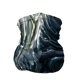 Бандана-труба 3D с принтом Aesthetic visual art metal slime в Кировске, 100% полиэстер, ткань с особыми свойствами — Activecool | плотность 150‒180 г/м2; хорошо тянется, но сохраняет форму | 