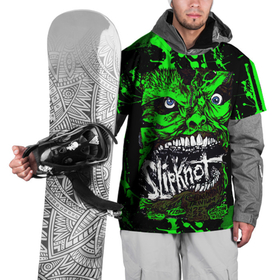 Накидка на куртку 3D с принтом Slipknot   green monster по в Новосибирске, 100% полиэстер |  | 