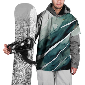 Накидка на куртку 3D с принтом Акварельные контрастные разводы в Рязани, 100% полиэстер |  | 