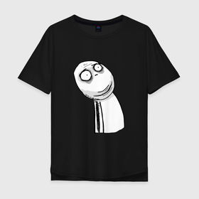 Мужская футболка хлопок Oversize с принтом Отчаяние   Мемные стикеры , 100% хлопок | свободный крой, круглый ворот, “спинка” длиннее передней части | Тематика изображения на принте: 