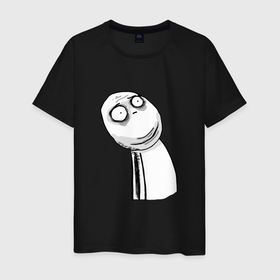 Мужская футболка хлопок с принтом Отчаяние   Мемные стикеры в Курске, 100% хлопок | прямой крой, круглый вырез горловины, длина до линии бедер, слегка спущенное плечо. | 