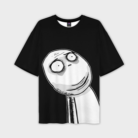 Мужская футболка OVERSIZE 3D с принтом Мемные стикеры   Отчаяние в Курске,  |  | 
