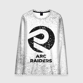 Мужской лонгслив 3D с принтом ARC Raiders с потертостями на светлом фоне в городе Новоалтайск, 100% полиэстер | длинные рукава, круглый вырез горловины, полуприлегающий силуэт | 