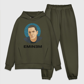 Мужской костюм хлопок OVERSIZE с принтом Eminem поп арт в Архангельске,  |  | Тематика изображения на принте: 