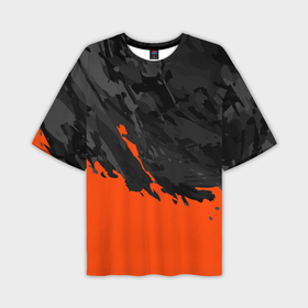 Мужская футболка OVERSIZE 3D с принтом Black  Orange ,  |  | Тематика изображения на принте: 