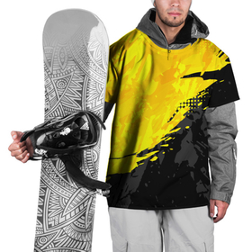 Накидка на куртку 3D с принтом Black and yellow в Санкт-Петербурге, 100% полиэстер |  | Тематика изображения на принте: 