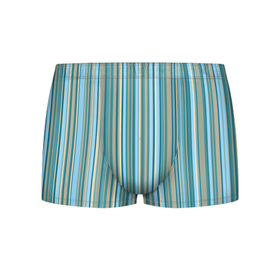 Мужские трусы 3D с принтом Текстура полосы зелено голубой в городе Новоалтайск, 50% хлопок, 50% полиэстер | классическая посадка, на поясе мягкая тканевая резинка | Тематика изображения на принте: 