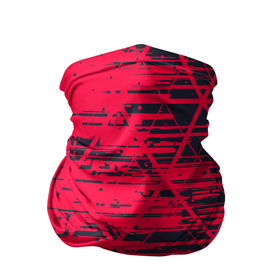 Бандана-труба 3D с принтом Black  Red в Новосибирске, 100% полиэстер, ткань с особыми свойствами — Activecool | плотность 150‒180 г/м2; хорошо тянется, но сохраняет форму | 