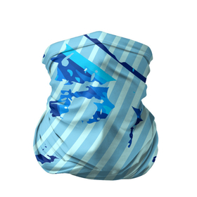 Бандана-труба 3D с принтом Синие линии в Белгороде, 100% полиэстер, ткань с особыми свойствами — Activecool | плотность 150‒180 г/м2; хорошо тянется, но сохраняет форму | 