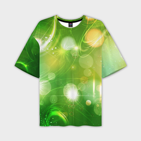 Мужская футболка OVERSIZE 3D с принтом Свет в отражении ,  |  | Тематика изображения на принте: 