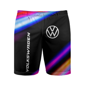 Мужские шорты спортивные с принтом Volkswagen speed lights ,  |  | 