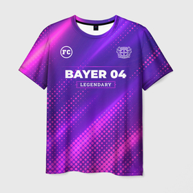 Мужская футболка 3D с принтом Bayer 04 legendary sport grunge в Кировске, 100% полиэфир | прямой крой, круглый вырез горловины, длина до линии бедер | Тематика изображения на принте: 