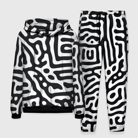 Мужской костюм 3D (с толстовкой) с принтом Черно белый фон в городе Новоалтайск,  |  | Тематика изображения на принте: 