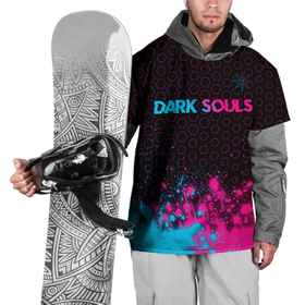 Накидка на куртку 3D с принтом Dark Souls   neon gradient: символ сверху в Белгороде, 100% полиэстер |  | Тематика изображения на принте: 
