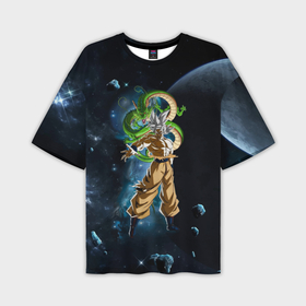 Мужская футболка OVERSIZE 3D с принтом Dragon Ball    Space   Son Goku ,  |  | 