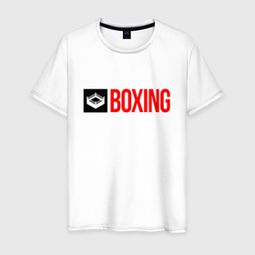 Мужская футболка хлопок с принтом Ring of boxing , 100% хлопок | прямой крой, круглый вырез горловины, длина до линии бедер, слегка спущенное плечо. | Тематика изображения на принте: 