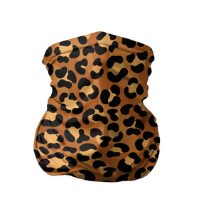 Бандана-труба 3D с принтом Леопардовый цвет в Курске, 100% полиэстер, ткань с особыми свойствами — Activecool | плотность 150‒180 г/м2; хорошо тянется, но сохраняет форму | 