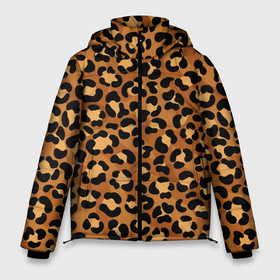 Мужская зимняя куртка 3D с принтом Леопардовый цвет в Новосибирске, верх — 100% полиэстер; подкладка — 100% полиэстер; утеплитель — 100% полиэстер | длина ниже бедра, свободный силуэт Оверсайз. Есть воротник-стойка, отстегивающийся капюшон и ветрозащитная планка. 

Боковые карманы с листочкой на кнопках и внутренний карман на молнии. | 