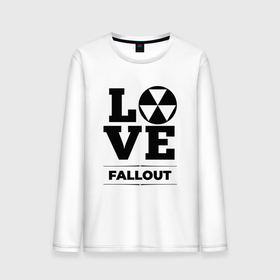Мужской лонгслив хлопок с принтом Fallout love classic , 100% хлопок |  | 