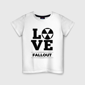 Детская футболка хлопок с принтом Fallout love classic в Новосибирске, 100% хлопок | круглый вырез горловины, полуприлегающий силуэт, длина до линии бедер | Тематика изображения на принте: 