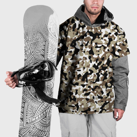 Накидка на куртку 3D с принтом Камуфляж зимний лес   мелкий в Курске, 100% полиэстер |  | Тематика изображения на принте: 