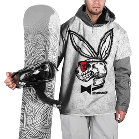 Накидка на куртку 3D с принтом Playboy Skull Rabbit 2023 в Курске, 100% полиэстер |  | Тематика изображения на принте: 
