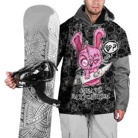 Накидка на куртку 3D с принтом Кролик зомби   следуй за кроликом в Белгороде, 100% полиэстер |  | 